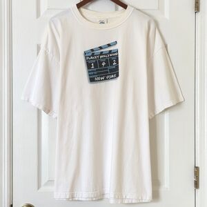 Planet Hollywood 2000 Y2K Vintage New York Graphic Short Sleeve Crewneck T-shirt